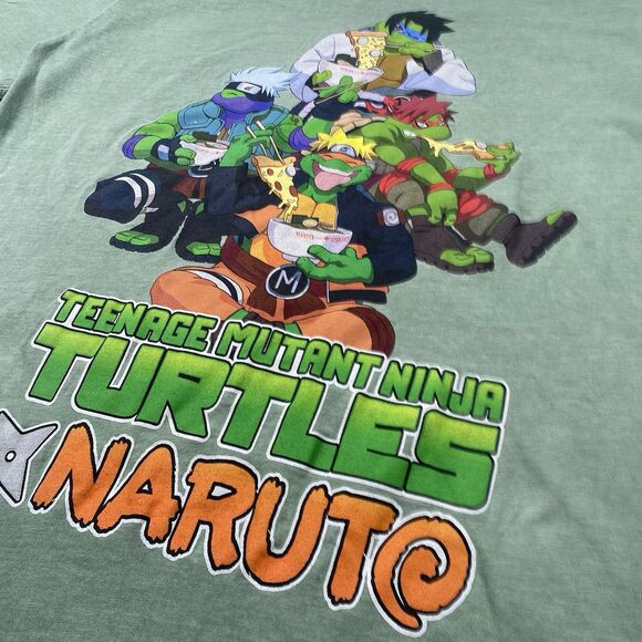 Teenage Mutant Ninja Turtles Naruto Raphael as Gaara T-Shirt Men Size XL Shrunk - Picture 2 of 4